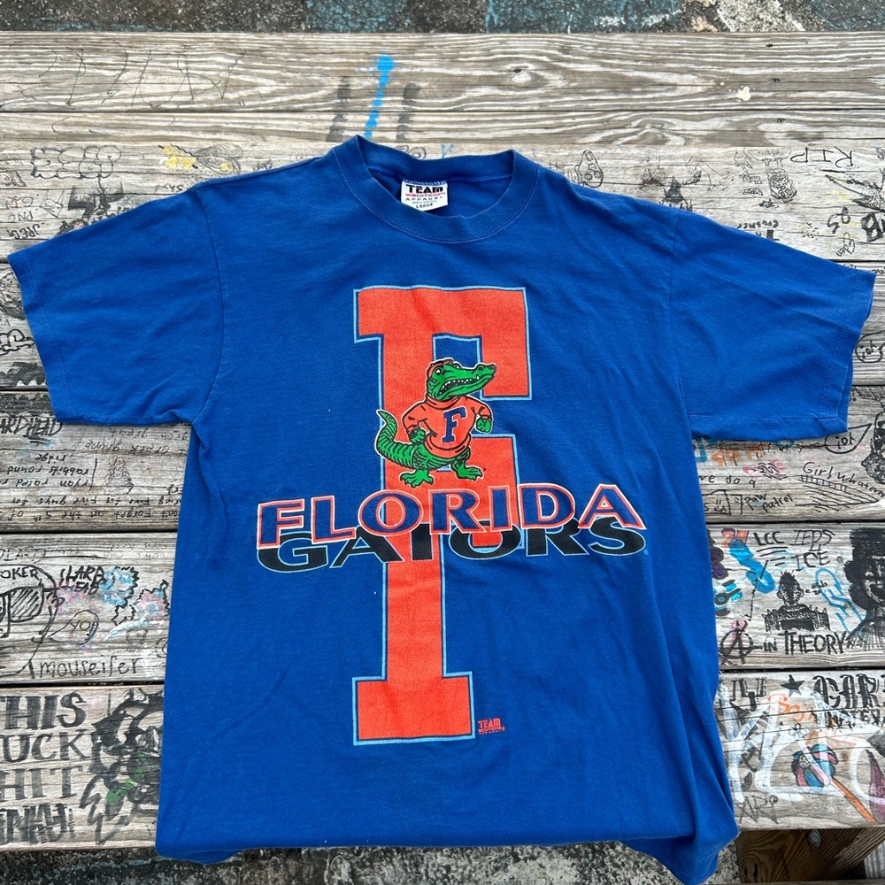 VTG 90’s Florida Gators Blue T-Shirt Team Edition tag